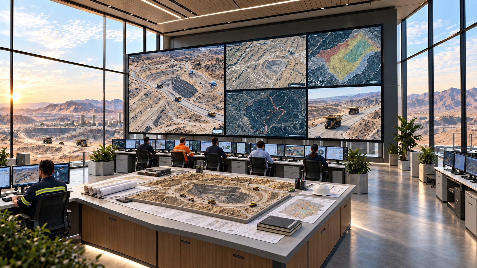 Digital mine simulation laboratory — concept illustration